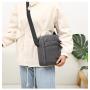 HR499 Men's Shoulder Bag New Business Multi layer Zipper Men's Crossbody Bag Simple Lightweight Oxford Fabric Messenger Bag