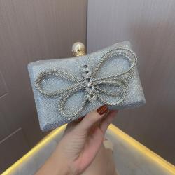 New Trendy Embedding Style Evening Bag Bow Handbag Wedding Birthday Party Evening Dress Bag Clutches For Woman pochette femme