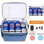 Collapsible Portable Large Bento Lunch Bag Insulated Leakproof Soft Lunch Box for Adult Men Women