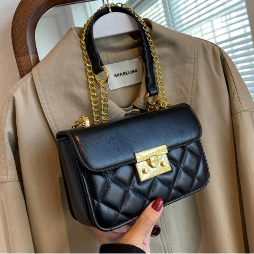 New Design Pu Women Shoulder Bag Pu Square Type Handbags Woman Bags Luxury Hot Sell Lock Bolsa Shoulder Crossbody Bag WF2208027