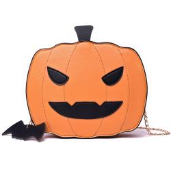 Factory Sample Cute Custom Bags Pumpkin Shape Lady Chain Bags Women Shoulder Bags