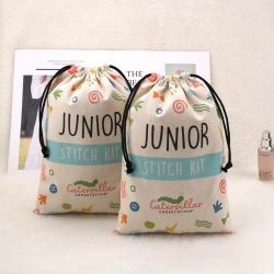 Wholesale 8 OZ Canvas Toys Painting Brush Packaging Gift Bag Recyclable Cotton Dust Drawstring Packaging Canvas Pouch