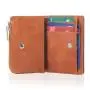 Wholesale mens slim wallets slim genuine leather card holder rfid wallet leather smart wallet holder for men