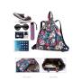 Nylon travel drawstring backpack waterproof folding storage sports fitness bundle pocket bag