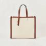 2021 New Arrival Simple Design Canvas Good  Quality Bag Lady Bag Vegan Leather Strap Tote Bag