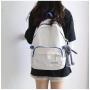 ZR290 Contrast Color NewVersatile Schoolbag Unisex Fashion Backpack Oxford Zipper Backpack High School Student Travel Laptop Bag