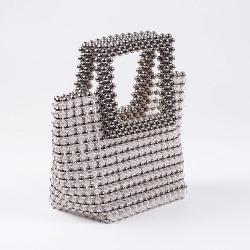 2024 CUSTOM New Fashion Acrylic resin beaded Evening Tote Handbags Lady Dinner Purses Ladies Party Tote Hand bags For Females