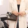 Simple classic small square bag 2024 ladies crossbody bags cheap wholesale printing handbag women's shoulder bag