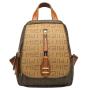 Student School Bag Business Travel Backpack 2024 Cross Border New Fashion Large Capacity Soft Leather PU Polyester Lady Backpack