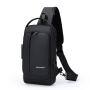 New Fashion Motorcycle Crossbody Chest Bags Custom USB Anti-Theft Waterproof Sling Bag Travel Shoulder Bag Men