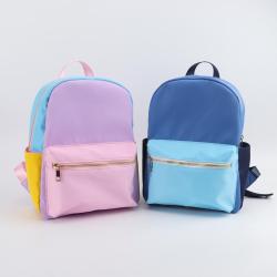 Customized Print Design Logo Blue Mini Backpack Small Book Bags Small School Bags Kindergarten Boys Girls Custom Mini Backpacks