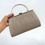 2024Hot sale Hand-made Polyester Fabrics Gentle style Ladies Wedding paty Purse Luxury Evening Chain bag