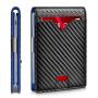 Wallet Mens Slim RFID Blocking Wallet Leather with Money Clip Wallet Card Holder Bifold Card Case Gifts For Men