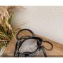 HR396 Hot Sale Diamond Simple Lightweight Handbag New Trend Women's Small Shoulder Crossbody Bag PU Leather Leisure Bucket Bag