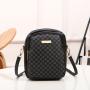 Double Layer PU Leather Phone Bag Small Cell Phone Crossbody Shoulder Bag for women