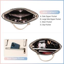 LOVEVOOK Stylish 3 in 1 ladies designer handbag sets luxury bags Tote Purse Shoulder Bag work women's purses and hand bags