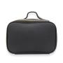 Luxury Makeup Bag Cosmetic Case Storage Black Saffiano Leather Handle Organizer Portable Wash Travel Toiletry Kit For Ladies
