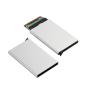 RFID automatic pop-up aluminium box anti-magnetic, anti-skimming, credit card and business card box, metal aluminium card holder