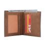 RFID protection artificial leather bifold slim men wallet custom in vertical horizontal