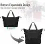 Gelory Large Capacity Travel Polyester Duffel Bag Lightweight Waterproof Dry And Wet Separation Foldable Storage Bag For Travel