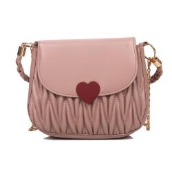 New Fashion Ladies Designer Handbag One Shoulder Underarm Small Bag Pleated Chain Cover Crossbody Bag Custom Pure Color Opp Bag