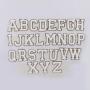 Self Adhesive Felt Glitter A-Z Chenile Letter Patches Sticker Slim Patches Custom Embroidery Full Set Alphabet Chenille Patch