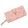 2024 New Ladies Korean Version Hollow Leaf Wallet Waterproof Long Card Bag Clutch with Open Closure Zipper
