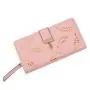 2024 New Ladies Korean Version Hollow Leaf Wallet Waterproof Long Card Bag Clutch with Open Closure Zipper