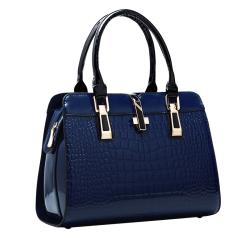 Classic Temperament Women's Bag Fashion Leisure Crocodile High Texture Women's Handbag Pu Large Capacity Messenger Bag