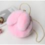 OEM932 New 2023 Plush Bag Women Cross Korean Cute Handheld women bag Autumn and Winter New Rabbit Ear Clip Bag for women