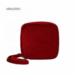 Mini Lipstick Bag Women Velvet Small Make Up Bag Travel Sanitary Napkin Bag for Girls Cosmetic Organizer Case