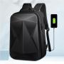 ZWY231 Hot Sale Hard Shell Men USB Laptop Backpack ABS Laser Diamond Lattice Business Shoulder Bag Student Cool Gaming Backpack