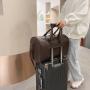 2021 Multifunctional woven pu braided leather satchels men waterproof large duffle bag travel hand bag sac de voyage