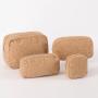 Keymay Stock Wholesale Sherpa Teddy Cosmetic Bag Varsity Letter Makeup Bag Travel Pouch With Zipper Soft Plush Fuzzy Bag