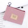 Wholesale Korean Fabric Wallet Women Zipper Coin Bag Custom Printing Mini Coin Purse