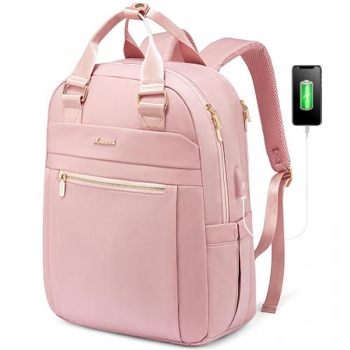 Wholesale ladies office computer bag with zipper travel backpack waterproof women's backpacks large school college bag for girls