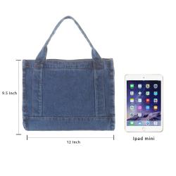 2024 Purse Jean Travel Tote Bags For Women Beach Bag Denim Purses And Handbags For Teen Girls Women