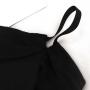 Custom Logo Printed Label Black Satin Drawstring Dust Bag For Shoes Hair Hat Soft Luxury Underwear Clothes Storage Satin Pouch