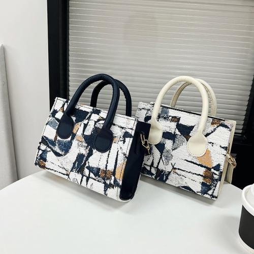 Latest Popular Fashion Graffiti Portable Bags Korean Street New Style Single Shoulder Square Bag Ins Texture customs handbag