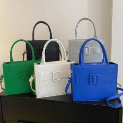 2023 New Fashion High Capacity Shoulder Bag Women's Solid Color Crossbody Bag PU Leather Thread Crossbody Bags For Women