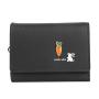 HR559 Women Mini Wallets PU Leather Cute Rabbit Radish Decoration Girls'Coin Purses Vintage Small Coin Pouch Credit Card Holders