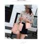 Promotion cheap leather handbags for women 4pcs in a set big size tote handbags ladies luxury shoulder crossbody bag with tassel