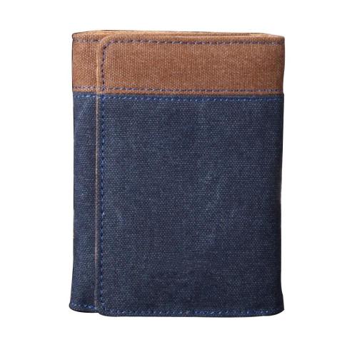 ZR203 Denim Canvas Retro Student Men's Wallet Short Threefold Wallet Men's Change Card Bag Spot Wholesale