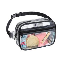 Custom New Design Sports Running Outdoor Bum Waist Belt Bag Travel Portable PVC Clear Fanny Pack Waist Bag