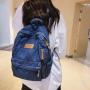 Large capacity denim backpack, new fashionable backpack