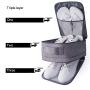 Polyester Organizer Shoes Bag With Handle Travel Dust-Proof Shoes Case Large Capacity Cloths Storage Bag