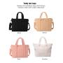 Keymay Hot Sale RTS Stock Fashion Teddy Sherpa Tote Large Crossbody Shoulder Bag Handbag Girls Women Handbag Tote Bag Zipper