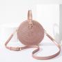 AL008 New Trend Women's Bag Fashion Messenger Bag Casual Woven Round One-shoulder Bag PVC Small Jelly Handbag