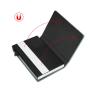 RFID blocking mens slim wallet minimalist vegan leather wallet