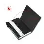 RFID blocking mens slim wallet minimalist vegan leather wallet